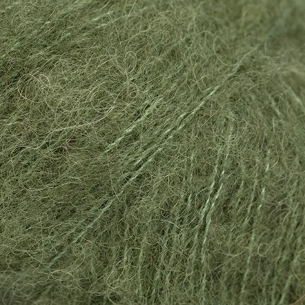 Drops Brushed Alpaca Silk - zielony mech - 32